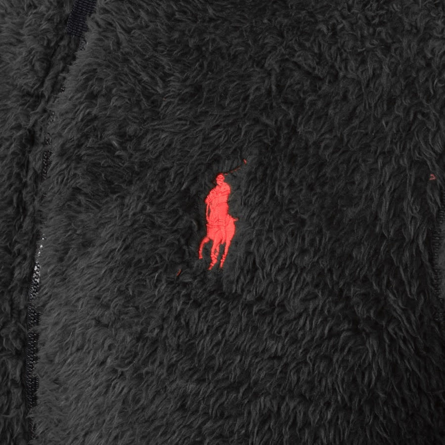 Alternative Image for ProductRalph Lauren Full Zip Fleece Hoodie Black3